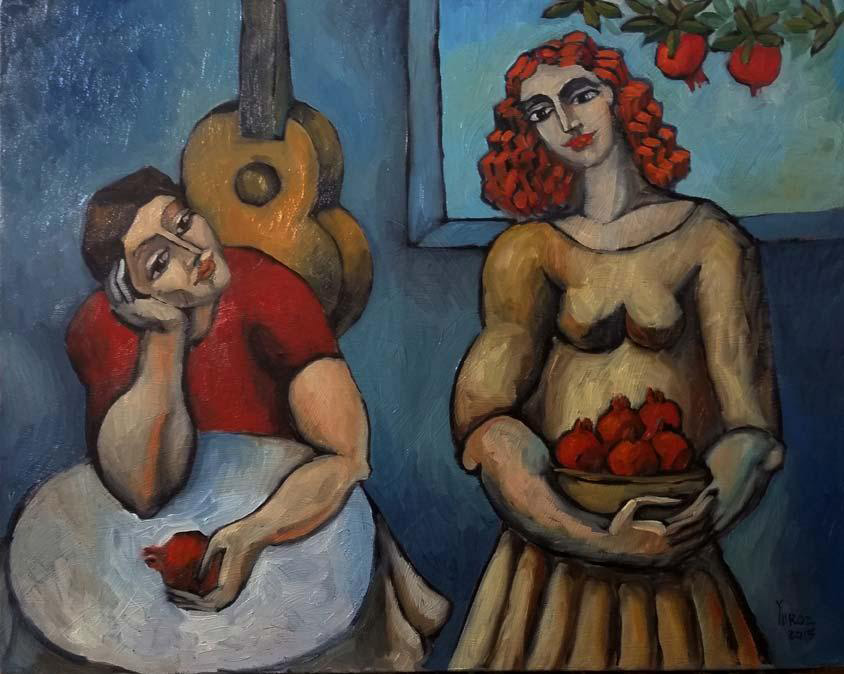the proposal original oil on canvas by yuroz