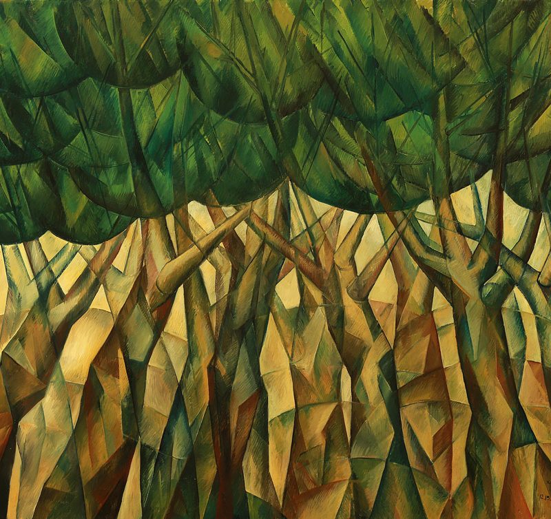 Dancing Trees Original oil on canvas by Yuroz