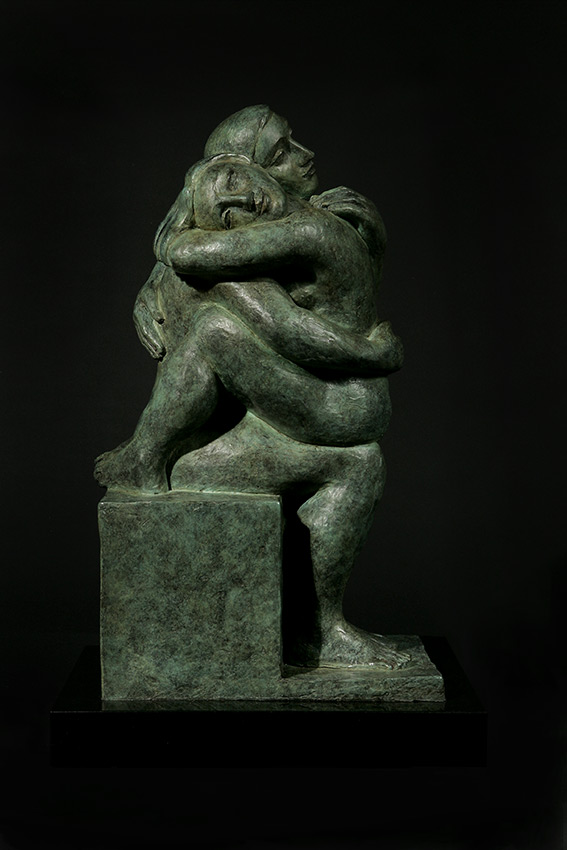 tranquility cast bronze sculpture by yuroz