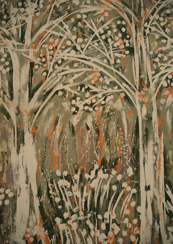 Oak Tree Series Spring Forest by Yuroz