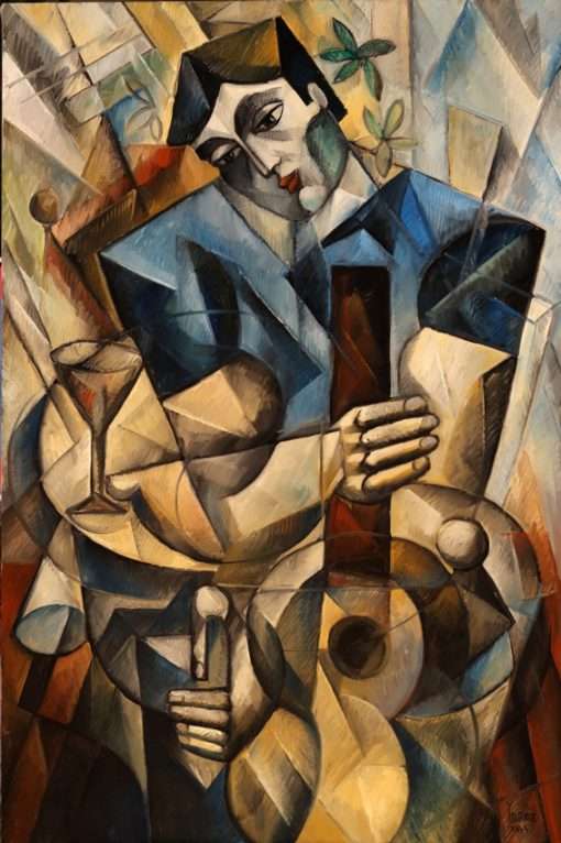 Serenade with Guitar original oil on canvas by Yuroz