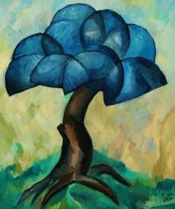 Metamorphosis in Blue original oil on canvas by Yuroz