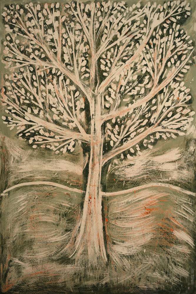 Oak Tree Series, Composition 11 (green) by Yuroz