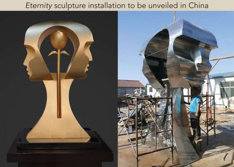Eternity installation by Yuroz unveiled in JIMO City, China