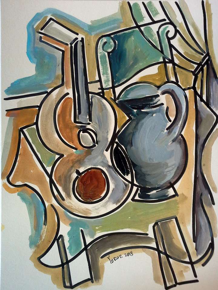 Composition with Pitcher by Yuroz