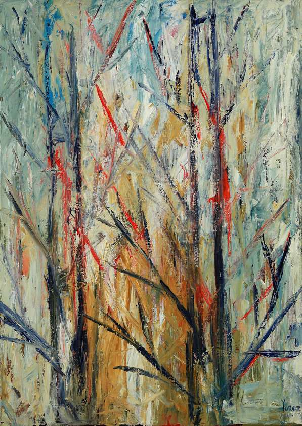 Idyllic Forest:  Study: Comp 02 Oil on Canvas by Yuroz