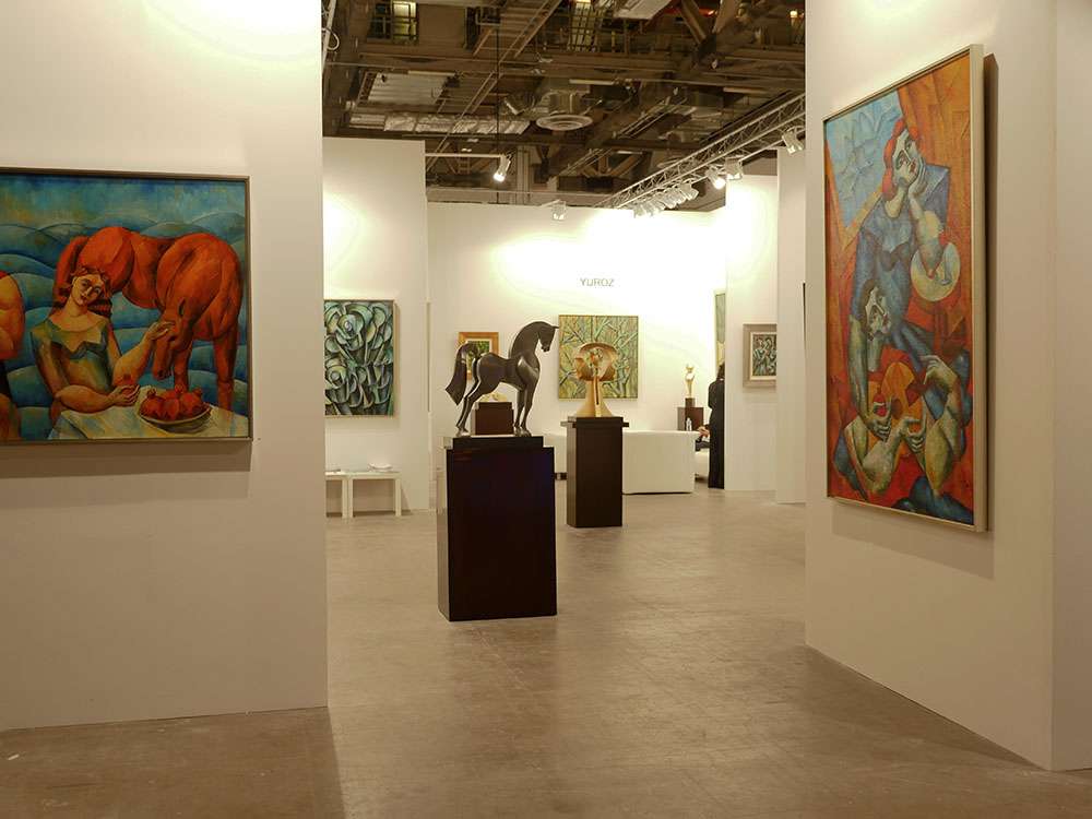 Yuroz and Moso Art Gallery booth at Art Stage Singapore 2017